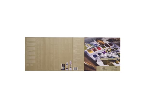 Rembrandt Watercolour Colour Card 120 Colours