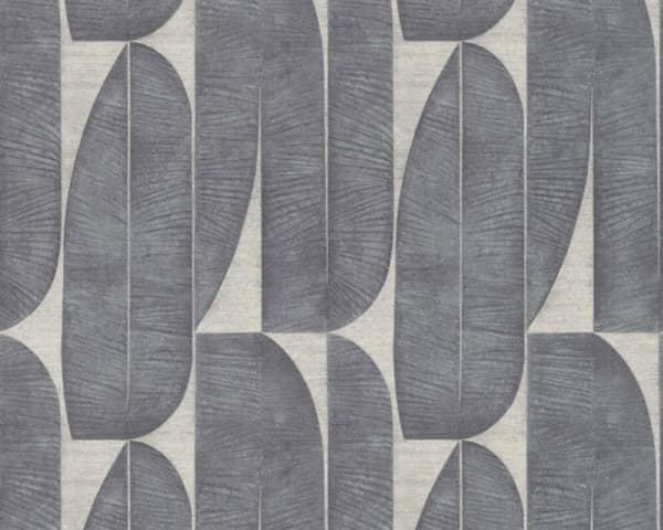 As_Creation Wallpaper 396583 Grey Leaves (12)