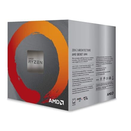 AMD CPU Desktop Ryzen 5 6C/6T 3500X (3.6/4.1 Boost GHz,35MB,65W,AM4) box, with Wraith Stealth cooler "100-100000158BOX"