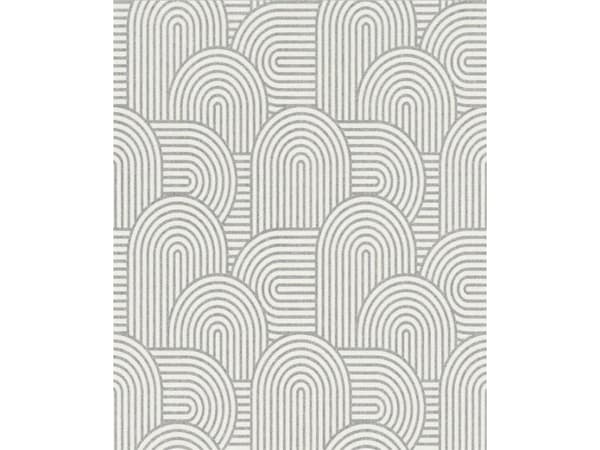 Rasch Wallpaper 634143 White Gray Geom