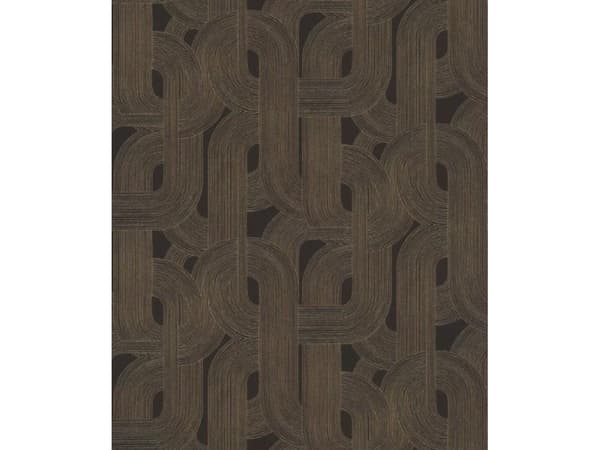 Rasch Wallpaper 868104 Brown Black Geom