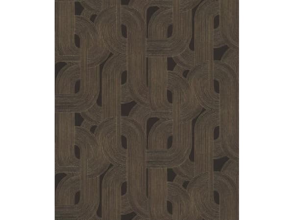 Rasch Wallpaper 868104 Brown Black Geom
