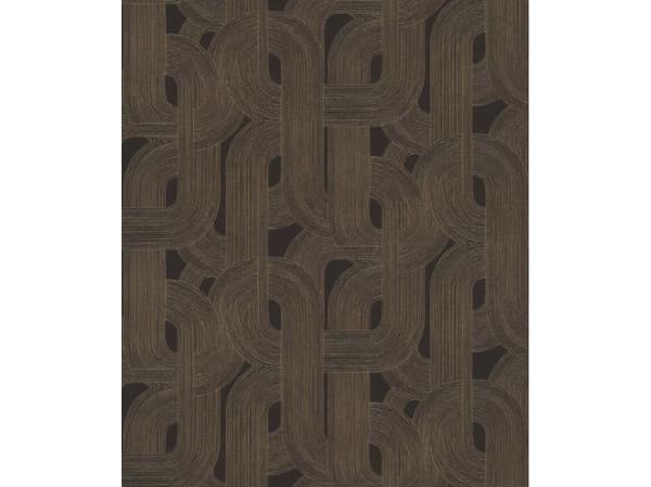 Rasch Wallpaper 868104 Brown Black Geom