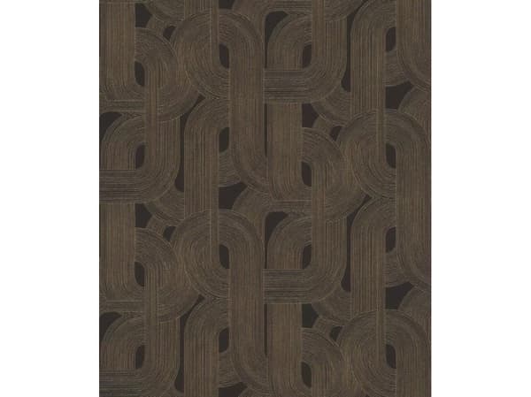 Rasch Wallpaper 868104 Brown Black Geom