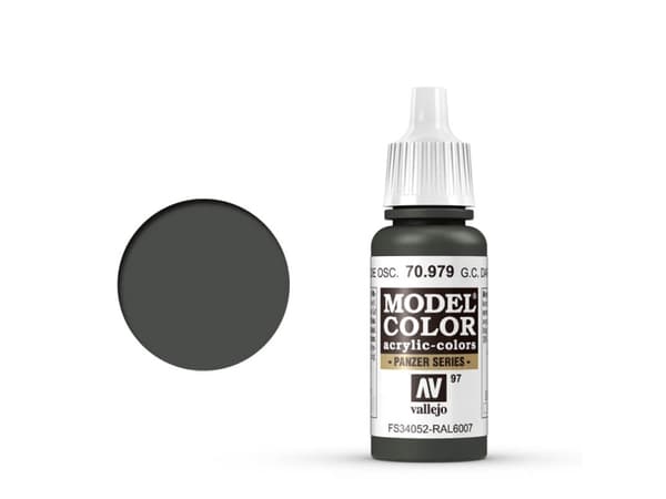 Vallejo 70.979, 17 ml, Grön, Matt, Flaska