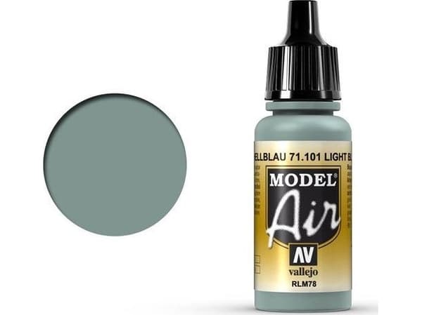 Vallejo 71.101, 17 ml, Svart, Grå, Matt, Flaska