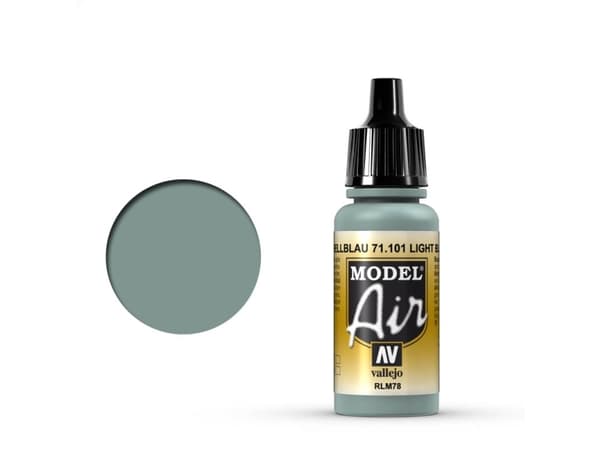Vallejo 71.101, 17 ml, Svart, Grå, Matt, Flaska