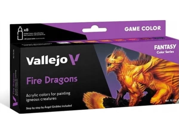 Vallejo Vallejo: 72.196 - Game Color - Fire Dragons (8x18 ml)