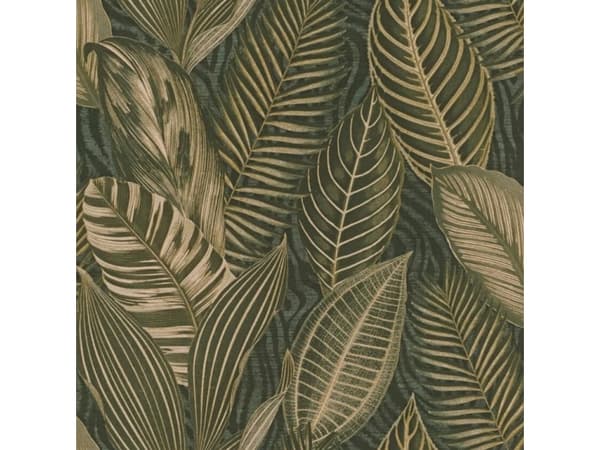 Rasch Wallpaper 751826 Green Leaves