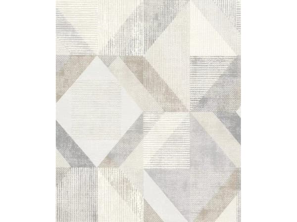 Rasch Wallpaper 311921 White Gray Yellow Geom
