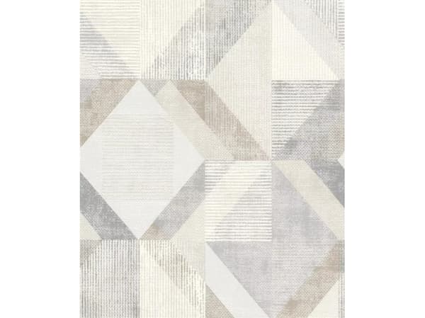 Rasch Wallpaper 311921 White Gray Yellow Geom