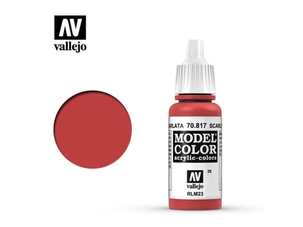 Vallejo 70.817, 17 ml, Röd, Matt, Flaska