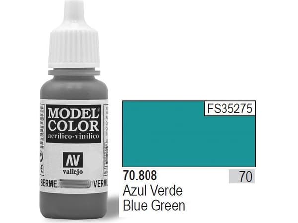 Vallejo 70.808, 17 ml, Blå, Grön, Matt, Flaska