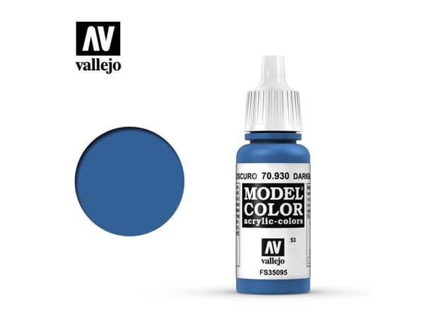 Vallejo 70.930, 17 ml, Blå, Matte, Flaske