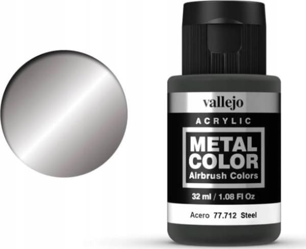 Vallejo 77.712, Metallisk, Vattenbaserad färg, Vätska, 32 ml, 1 styck