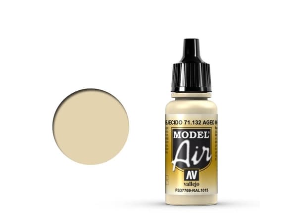 Vallejo 71.132, Valkoinen, Akryylimaali, Nestemäinen, 17 ml, 1 kpl