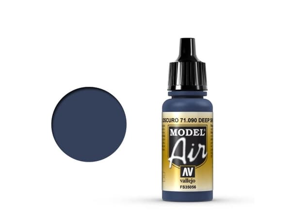 Vallejo 71.090, 17 ml, Marineblå, Matte, Flaske