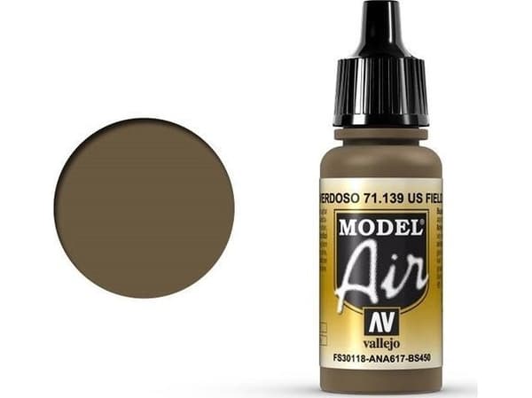 Vallejo 71.139, Brun, Acryl maling, Væske, 17 ml, 1 stykker