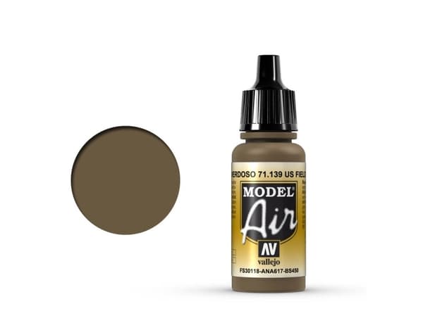 Vallejo 71.139, Brun, Acryl maling, Væske, 17 ml, 1 stykker