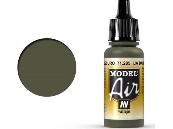 Vallejo 71.285, 17 ml, Grön, Matt, Flaska