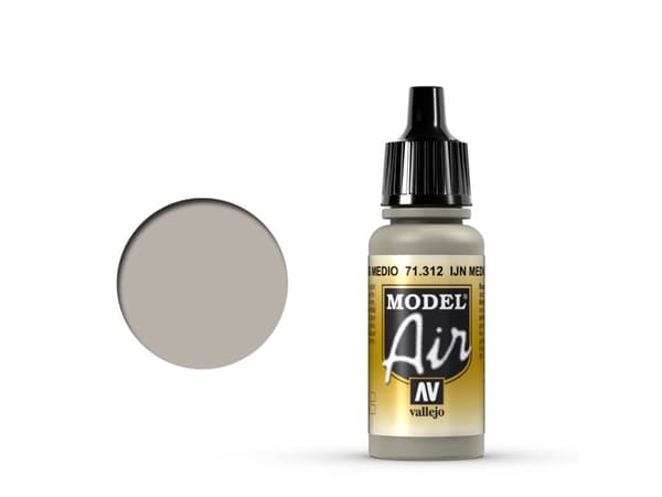 Vallejo 71.312, 17 ml, Musta, Harmaa, Pullo