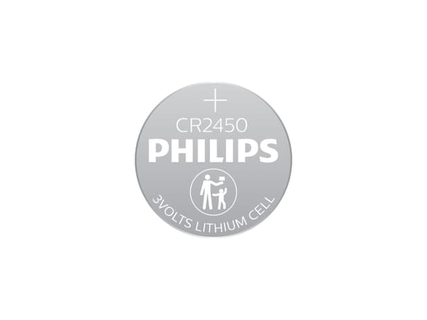 PHILIPS batteri lithium CR2450 1-pak - BULK - 2409693