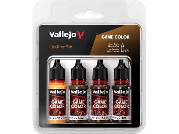 Vallejo Vallejo: 72.385 - Game Color - Leather Set 4 x (18 ml)