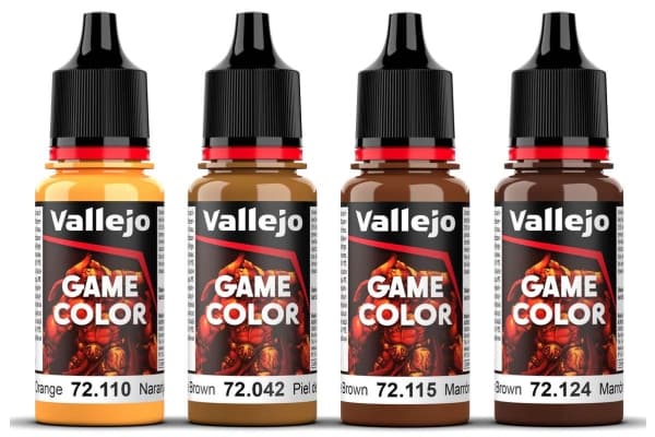 Vallejo Vallejo: 72.385 - Game Color - Leather Set 4 x (18 ml)