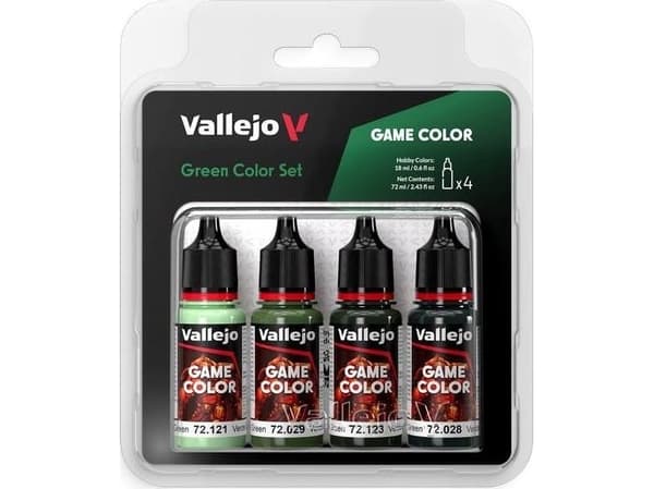 Vallejo Vallejo: 72.384 - Game Color - Green Color Set 4 x (18 ml)