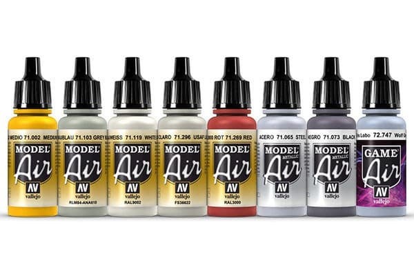 Vallejo 71.612, Blandade färger, Akrylfärg, Vätska, 136 ml, 8 styck