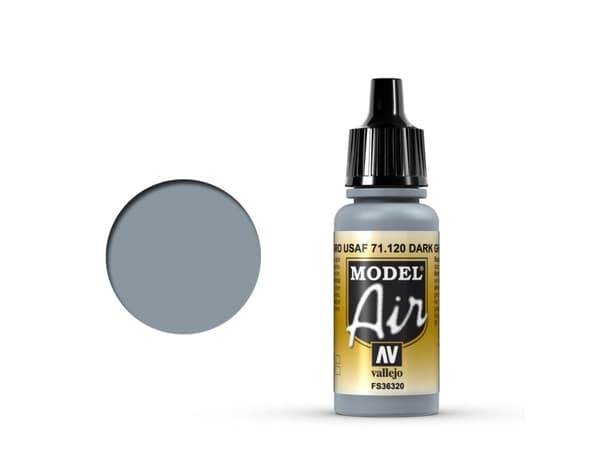 Vallejo Model Air, 17 ml, Grå, Matt, Flaska