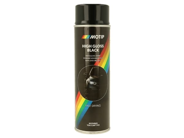 Motip Universalfärg svart högglans 500ml.