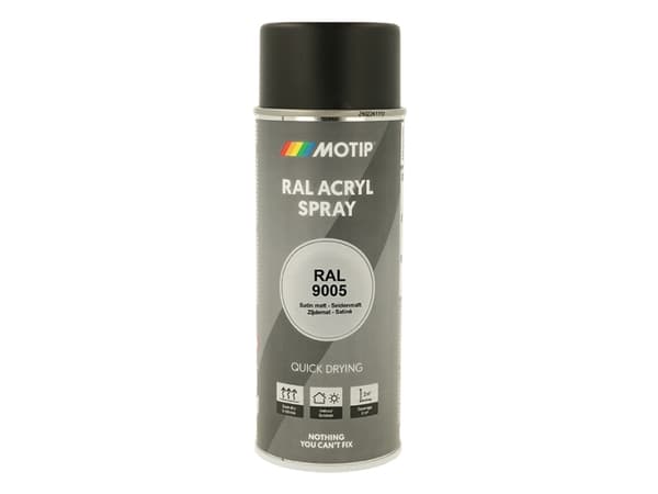 Motip Ral 9005 satin matt deep black