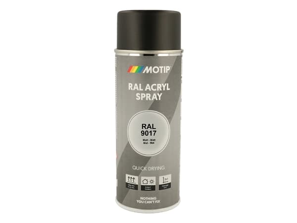 Motip Ral 9017 matt traffic black