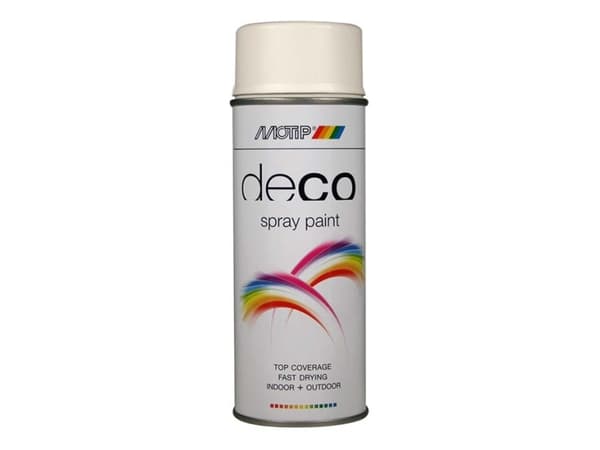 Motip deco Ral 9010 Renhvid matto 400ml.