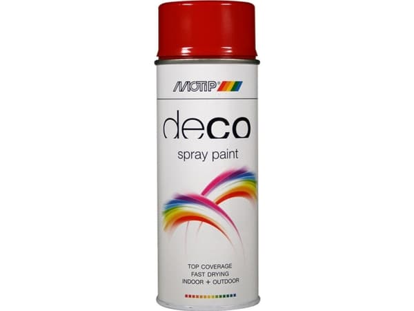 Motip deco Ral 3000 flammig röd 400ml.
