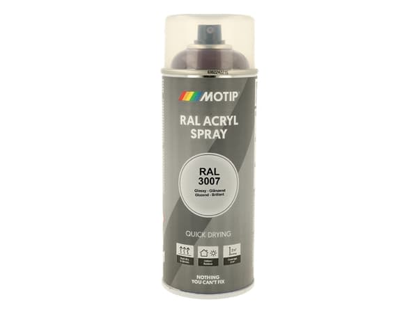 Motip Ral 3007 high gloss black red