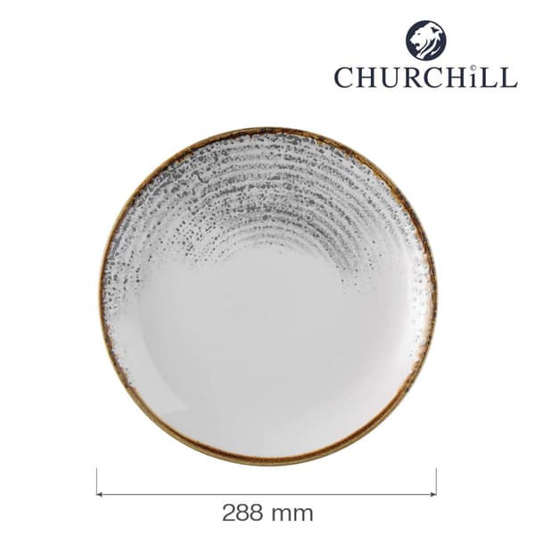Platt tallrik Homespun Accents Jasper Grey 288 mm
