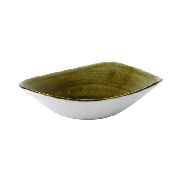 Trekantig skål Stonecast Plume Green 153 mm