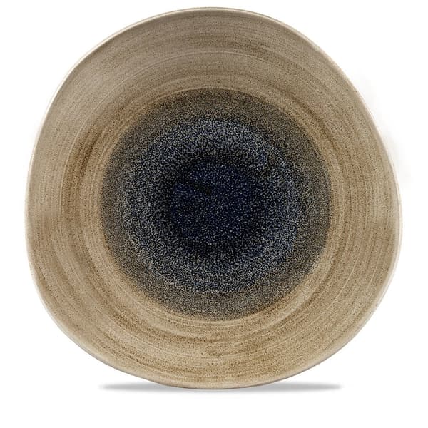 Flad tallerken med organisk form Stonecast Aqueous Bayou 210 mm