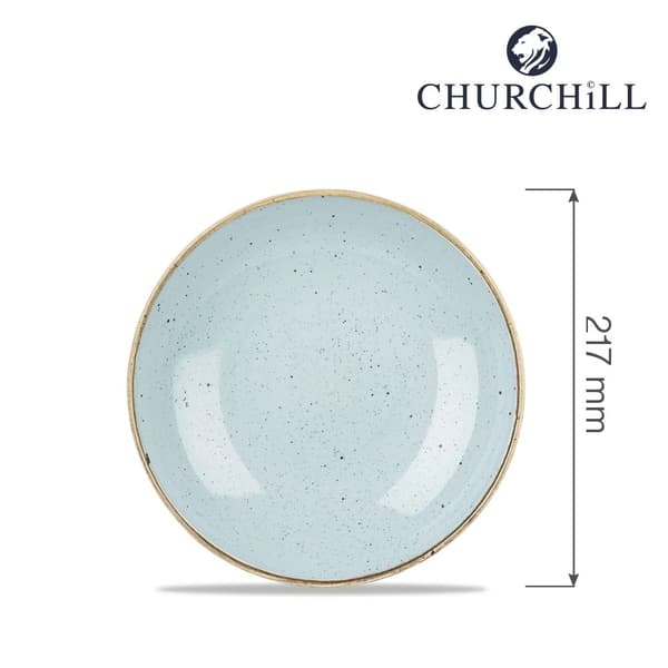 Flad tallerken Stonecast Duck Egg Blue 165 mm