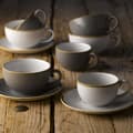 Miniatyrbillede 5 af 5: Espresso-underkop Stonecast Barley White 118 mm