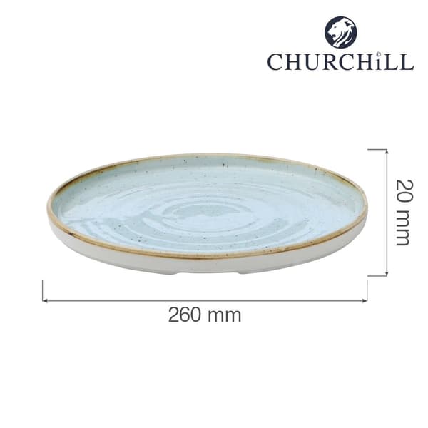 Tallrik med hög kant Duck Egg 260 mm