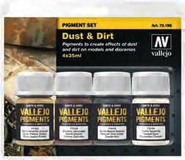 Vallejo 73.190, Svart, Bronse, Brun, 0,35 l, 4 stykker