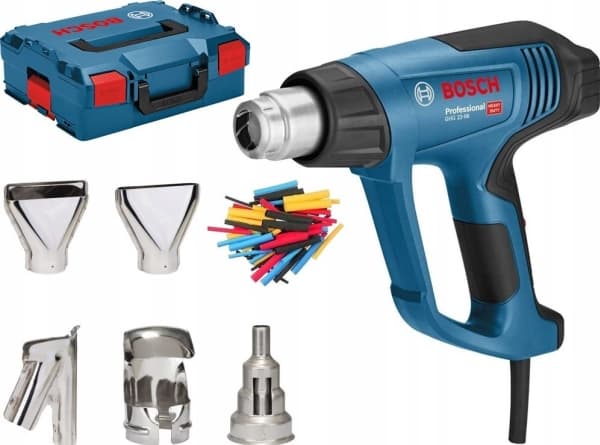 Opalarka Bosch Bosch hot air gun GHG 23-66 Professional + 5-piece accessories (blue/black, 2,300 watts, L-BOXX)