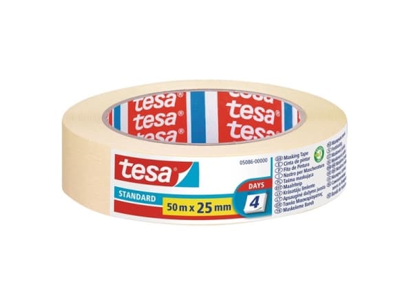 TESA 05086-00000-00, Keltainen, 50 m, 25 mm