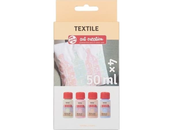 Artequipment TALENS TEKSTILSETT 4X50ML PASTELL univ