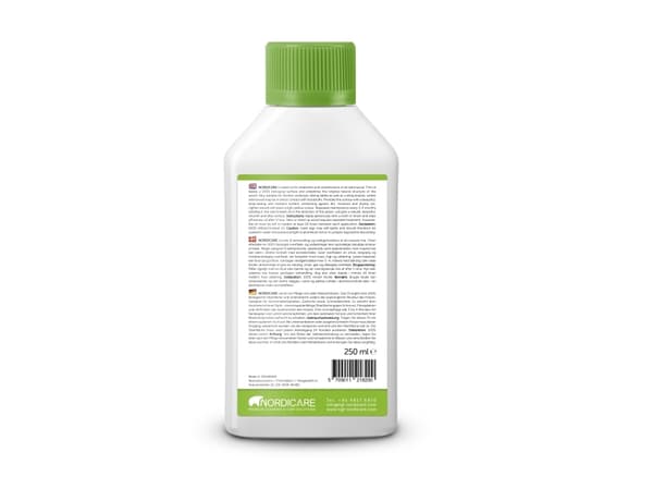 Nordicare LINSEED OIL is a vegetable oil for treatment and maintenance of all solid wood. The oil leaves a 100% biological surface and underlines the