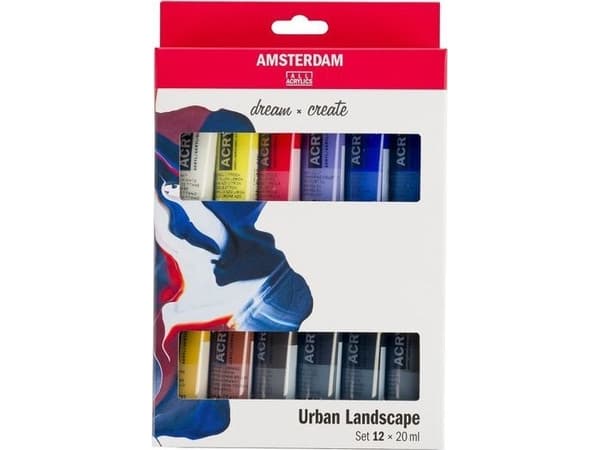 Artequipment TALENS AMSTERDAM 12X20ML URBAN LANDSCAPE uniw