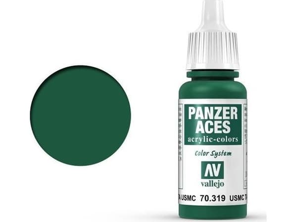 Vallejo 70.319, 17 ml, vihreä, matta, pullo, pullo